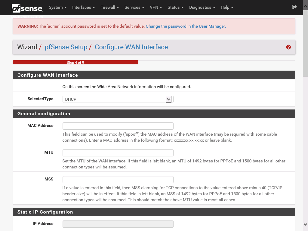 pfSense web configuration part 6