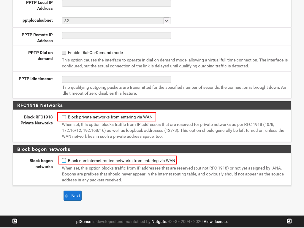 pfSense web configuration part 7