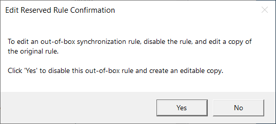 AD Connect Synchronization Rules Editor