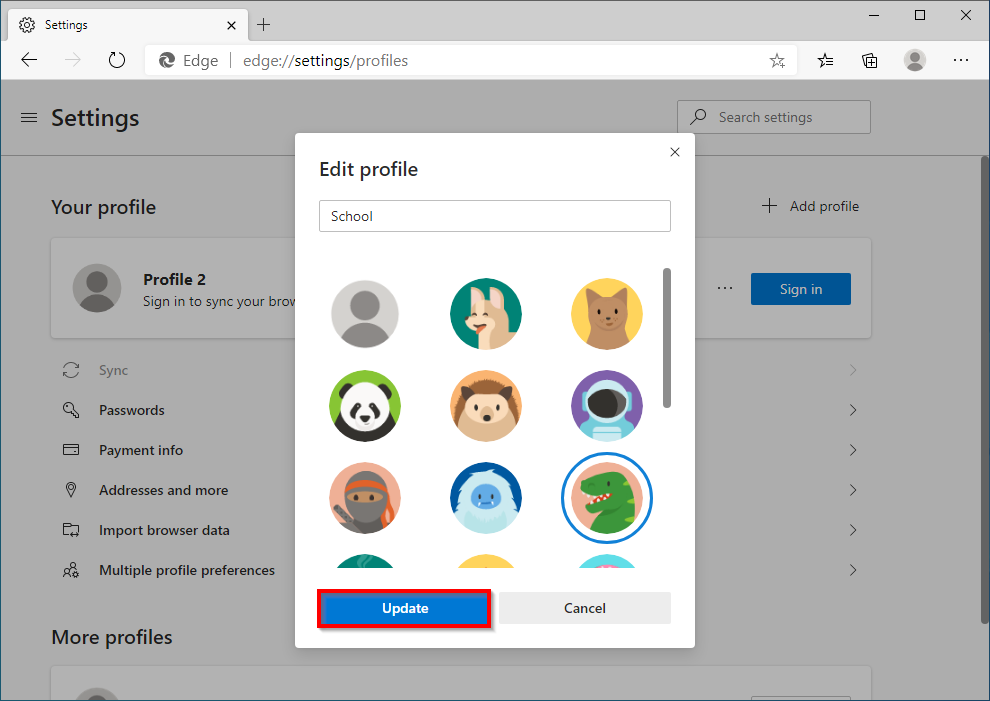 Using Multiple Identities In Edge Chromium - Naglestad Consulting